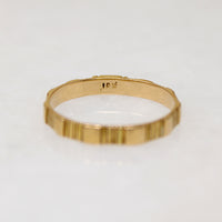 Victorian Engraved 18k Gold Iron Cross Band