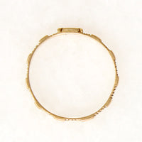 Victorian Engraved 18k Gold Iron Cross Band