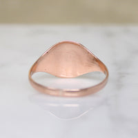 Dapper Victorian 9k Rose Gold Signet Ring