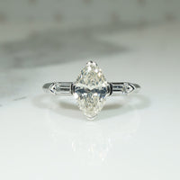 Delightful Marquise Diamond Engagement Ring