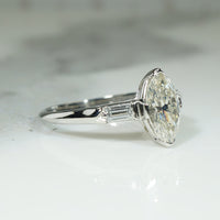 Delightful Marquise Diamond Engagement Ring