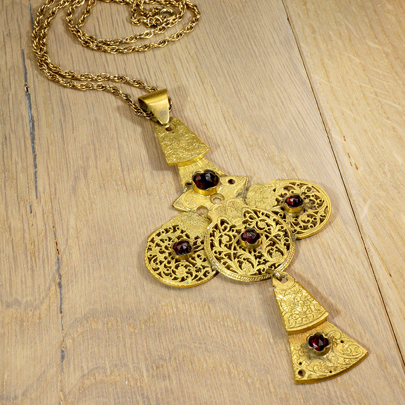 Gorgeous Georgian Watch Cock Cruciform Pendant