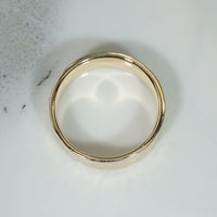 Hand Hammered Recycled Yellow Gold Band