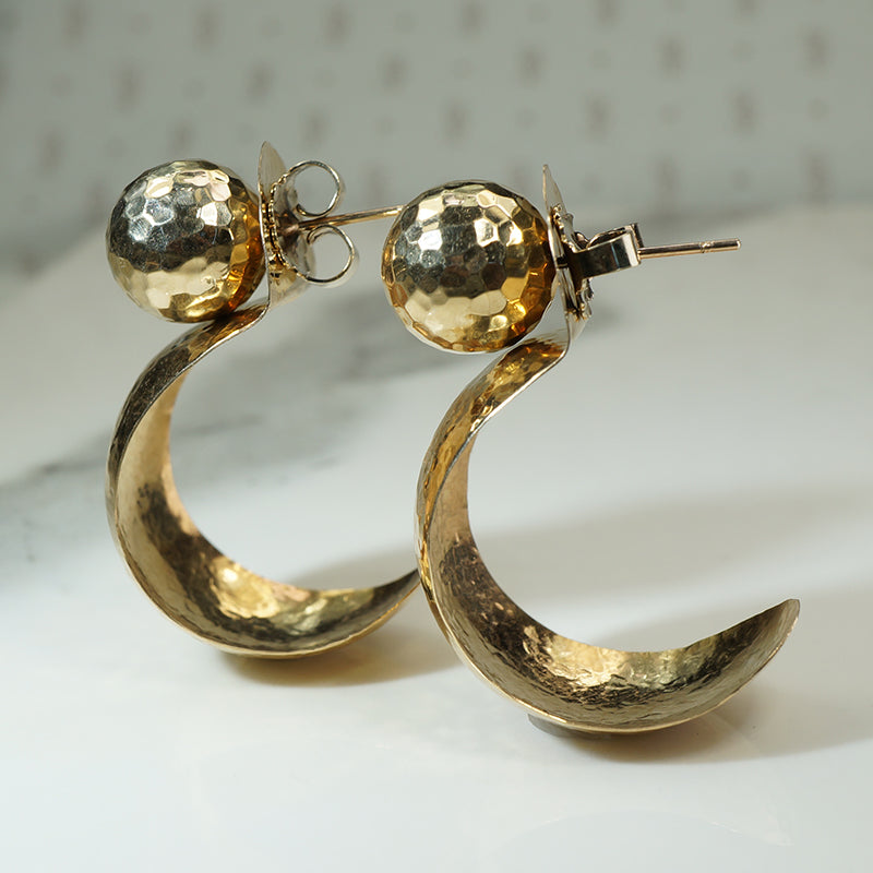 Fantastic Hammerd Gold Convertible Hoops
