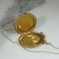Art Nouveau Locket A Lady and Horse 14k