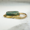 Superlative Gold and Faience Egyptian Amulet Ring