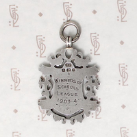 Edwardian "Winners of Schools League" English Sterling Fob