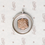 Elegant English Sterling Medal Fob with Gold Shield