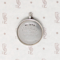 Elegant English Sterling Medal Fob with Gold Shield