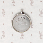 Elegant English Sterling Medal Fob with Gold Shield