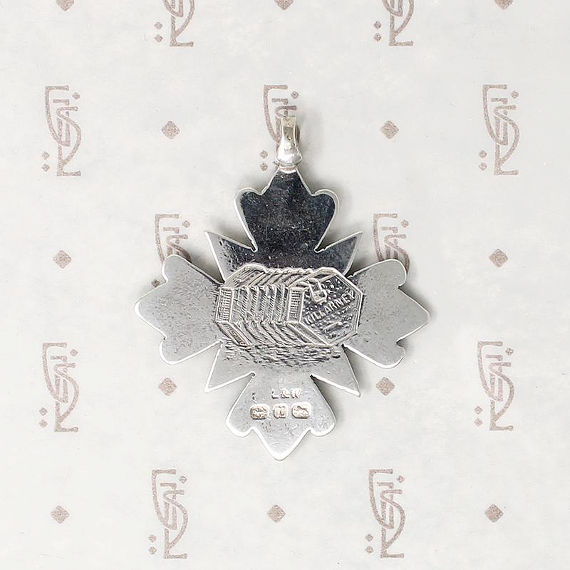 English Sterling Killarney Accordion Fob Medal