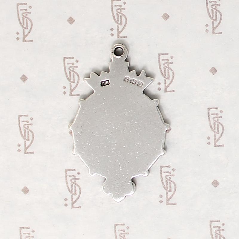 English Sterling Silver Medal with Crown & Shield