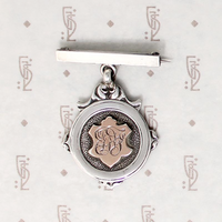 St. Neots Dancing Medal Fob on Bar Pin