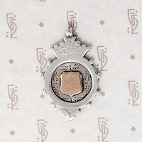 Edwardian Crown & Shield English Sterling Medal