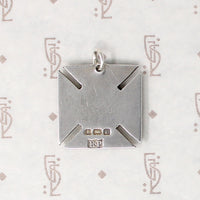 Engraved Iron Cross 1902 Sterling Medal Fob