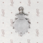 Crowned English Sterling Silver Medal Fob