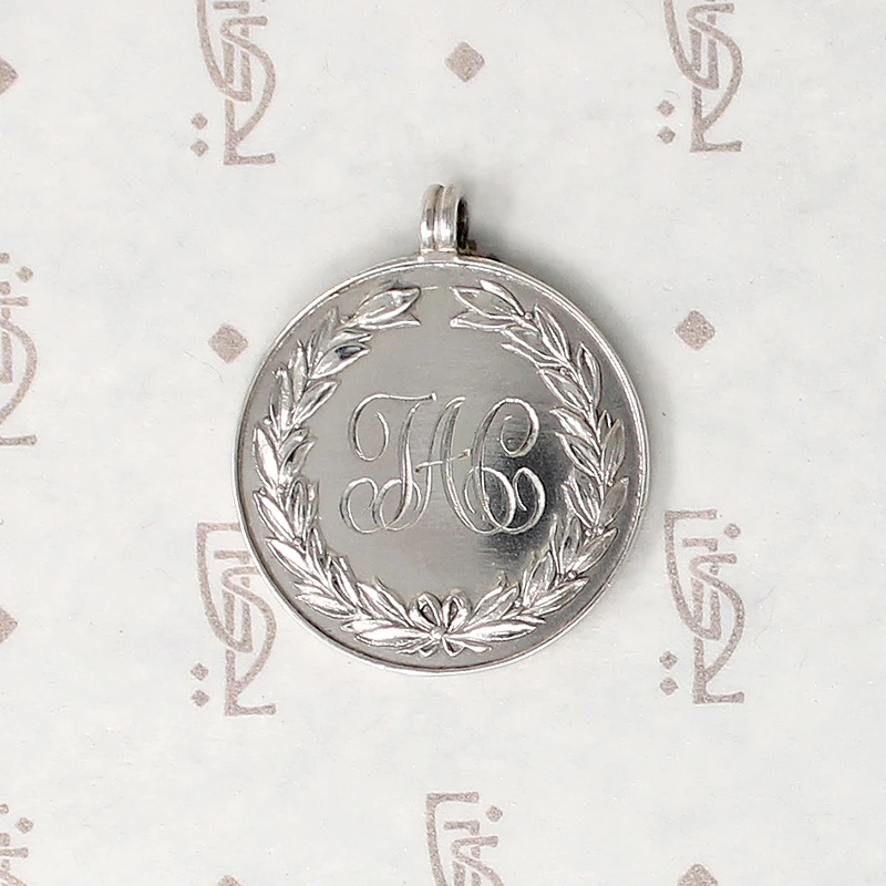 Refined "Road Race" Sterling Fob with Laurels