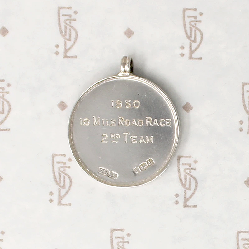 Refined "Road Race" Sterling Fob with Laurels