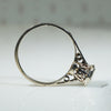 Deco Filigree OMC Diamond Ring