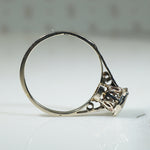 Deco Filigree OMC Diamond Ring