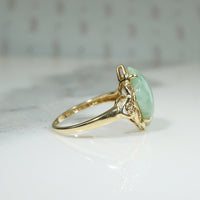 Vintage Jade and Gold Ring
