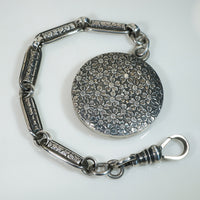 Japonesque Coin Silver Fob and Chain