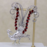 Proud Peacock Costume Brooch by Coro