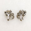 Pennino Blue & White Rhinestone Blossom Earrings
