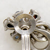 Pennino Blue & White Rhinestone Blossom Earrings