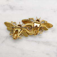 Coro Honey Bee Duette in Enameled Sterling Silver