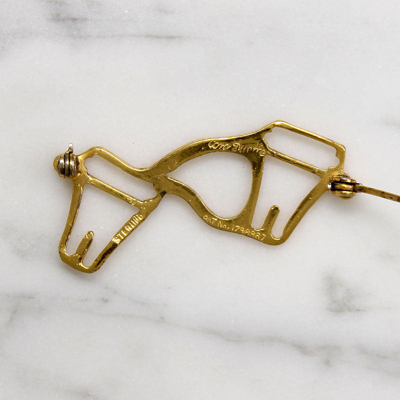Coro Honey Bee Duette in Enameled Sterling Silver