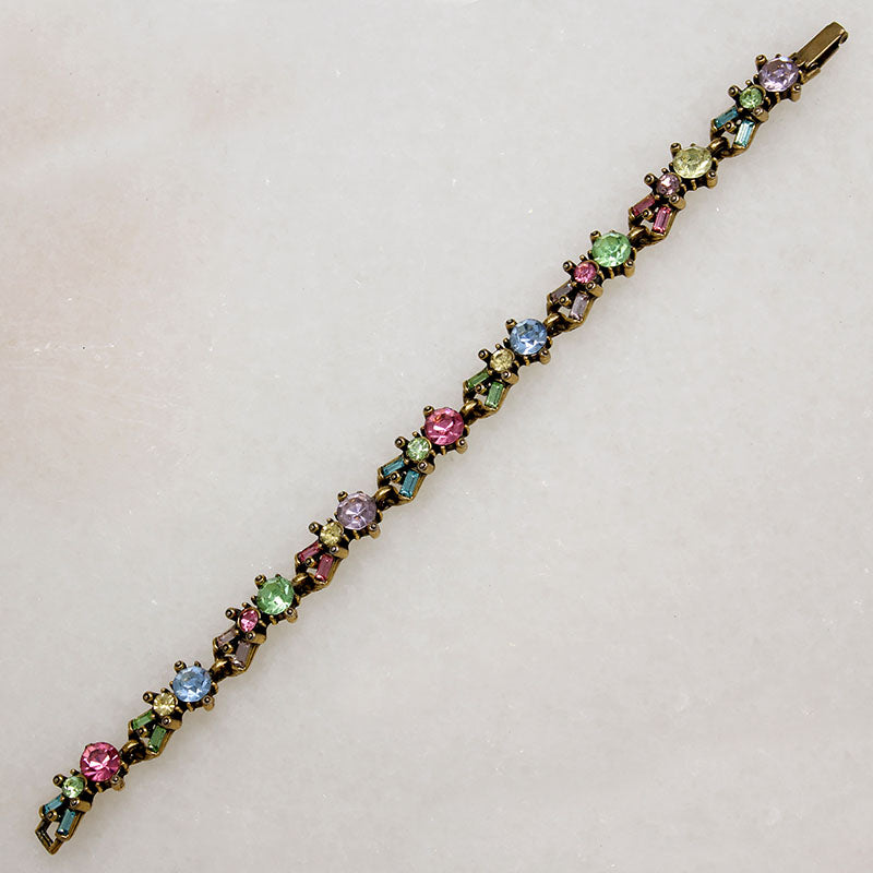 Silm Hollycraft Bracelet with Pastel Rhinestones