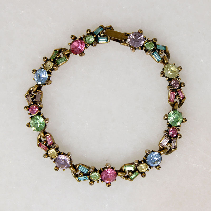 Silm Hollycraft Bracelet with Pastel Rhinestones