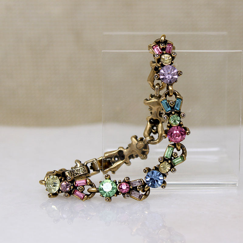 Silm Hollycraft Bracelet with Pastel Rhinestones