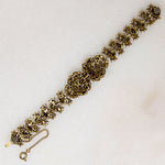 Colorful Rhinestone Cluster Bracelet from Hollycraft