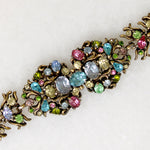 Elaborate Rhinestone Bluster Bracelet from Hollycraft