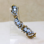 Baby Blue Rhinestone Hollycraft Bracelet