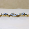 Baby Blue Rhinestone Hollycraft Bracelet