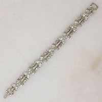 Icy Rhinestone Flowers Pennino Bros. Bracelet