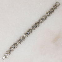 Icy Rhinestone Flowers Pennino Bros. Bracelet