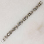 Icy Rhinestone Flowers Pennino Bros. Bracelet