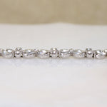 Icy Rhinestone Flowers Pennino Bros. Bracelet