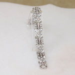 Icy Rhinestone Flowers Pennino Bros. Bracelet