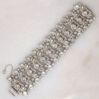 Fabulous Wide Rhinestone Costume Bracelet