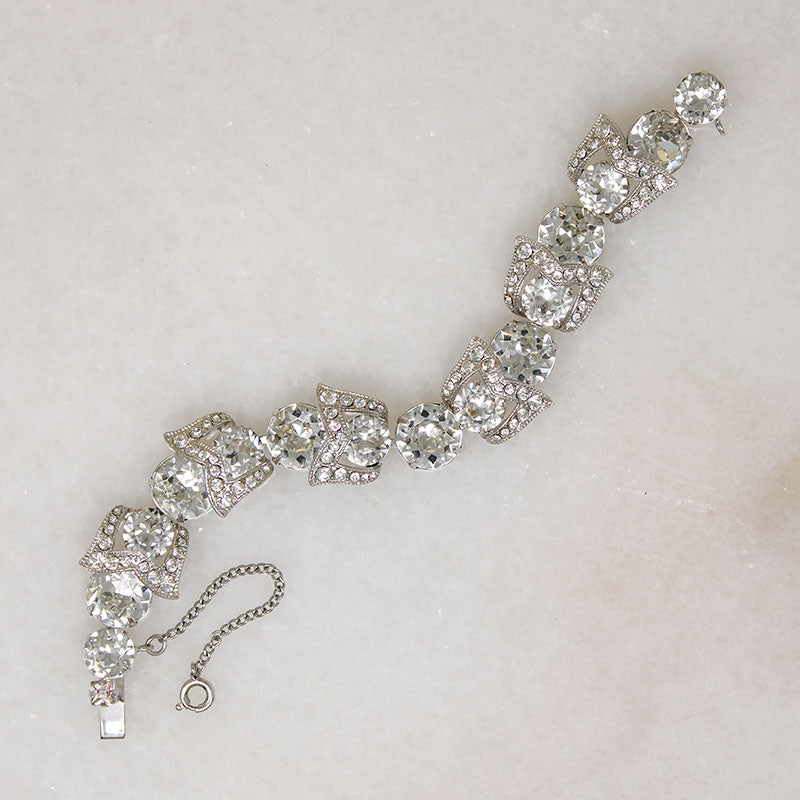 Brilliant Swarovski Crystal Bracelet Signed Eisenberg