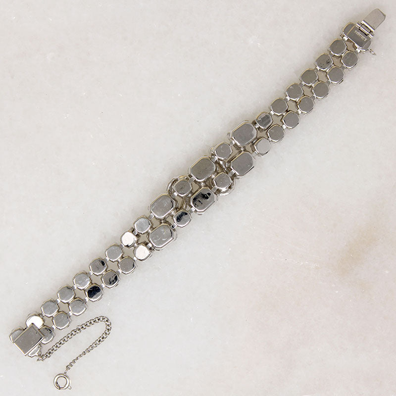 Round & Emerald Cut Crystal Eisenberg Bracelet