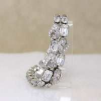 Sparkling Two Row Crystal Bracelet by Eisenberg