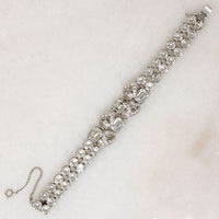 Sparkling Two Row Crystal Bracelet by Eisenberg