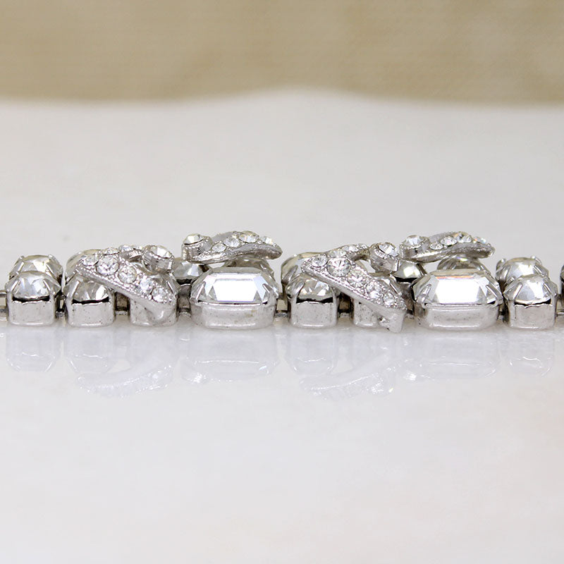 Sparkling Two Row Crystal Bracelet by Eisenberg
