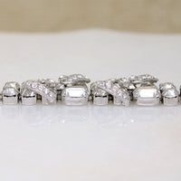 Sparkling Two Row Crystal Bracelet by Eisenberg